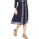 thumbnail image 1 of Michael Kors Falda Midi con Estampado de Pañuelo para Mujer, Azul, 2, 1 of 1