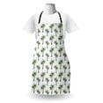 thumbnail image 3 of Palm Tree Apron, Botanical Watercolor Art of Hawaiian Aloha Forest Palm Trees in Pairs, Unisex Kitchen Bib with Adjustable Neck for Cooking Gardening, Adult Size, Grey Green White, by Ambesonne, 3 of 4