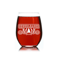 thumbnail image 3 of C&M Personal Gifts 17 oz Cheerleading Mom Gift for Women Stemless Wine Glasses, 3 of 5