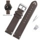 thumbnail image 3 of Correa de reloj de cuero de imitación de 18 mm, 20 mm y 22 mm para Omega Hippocampus 300/150/600 Speedmaster para hombre, adecuada para correa de reloj Seiko Hamilton, 3 of 5