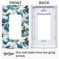 thumbnail image 3 of Yayeee Rocker Switch Wall Plate 1-Gang 4.6"x2.9" Home Decorative Outlet Cover, Green Ocean Waves Pattern, 3 of 6