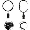 thumbnail image 3 of 20 Piezas Anillos de Clip de Cortina de Metal con Apertura, Fácil Apertura y Cierre, Diámetro Interior 38 mm, para Cortinas Pesadas y Cortinas Ligeras, Negro, 3 of 5