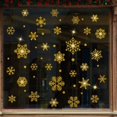 thumbnail image 3 of Gold Christmas Window Clings, Christmas Door Decorations Christmas Stickers Decals Wall Sticker for Home/Office/Shop/Classroom/Glass/Holiday Christmas Decorations, 3 of 7