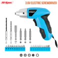 thumbnail image 2 of Destornillador eléctrico Hi-Spec de 3,6 V con juego de brocas de 27 piezas, color azul, 2 of 6