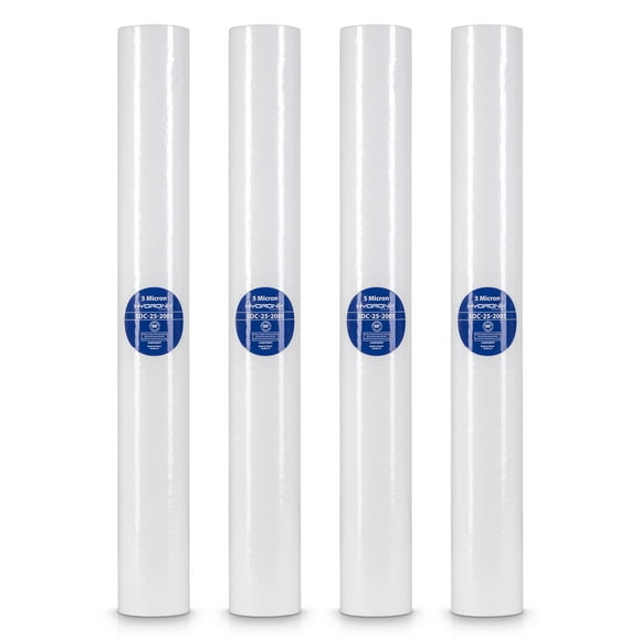 Hydronix SDC-25-2005 Whole House, RO Systems or Commercial Use Sediment Water Filter Cartridge 2.5" x 20" - 5 micron (PACK OF 4)