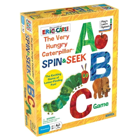 The Very Hungry Caterpillar Spin & Seek ABC Game from Briarpatch Based on The World of Eric Carle, Perfect for Preschoolers Learning Counting, for 2 to 4 Players Ages 3 and Up