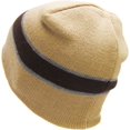thumbnail image 4 of Striped Short Beanie Skull Cap Solid Color Men Women Winter Ski Hat, 4 of 5