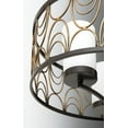 thumbnail image 5 of Progress Lighting Cirrine 3-Light Chandelier, Antique Bronze, Etched White Glass, 5 of 7