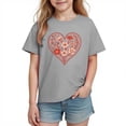 thumbnail image 3 of TaTaai School Season Cute Print Short Sleeve T-Shirt, Valentine's Day Casual Top, Unisex All Season Graphic Tee Gift, 3 of 8