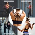 thumbnail image 6 of Sports Bras for Women Cross Back Padded Sports Bra Medium Support Workout Running Yoga Bra, 6 of 6