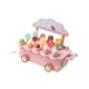 thumbnail image 2 of Carrito de helados de madera para jugar, juego de mostrador de helados, juguetes educativos tempranos de simulación rosa, 2 of 9