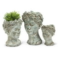 thumbnail image 2 of Woman Head Planter, 2 of 4