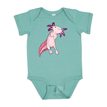 

Inktastic Axolotl Says Hello Cute Salamander Gift Baby Boy or Baby Girl Bodysuit