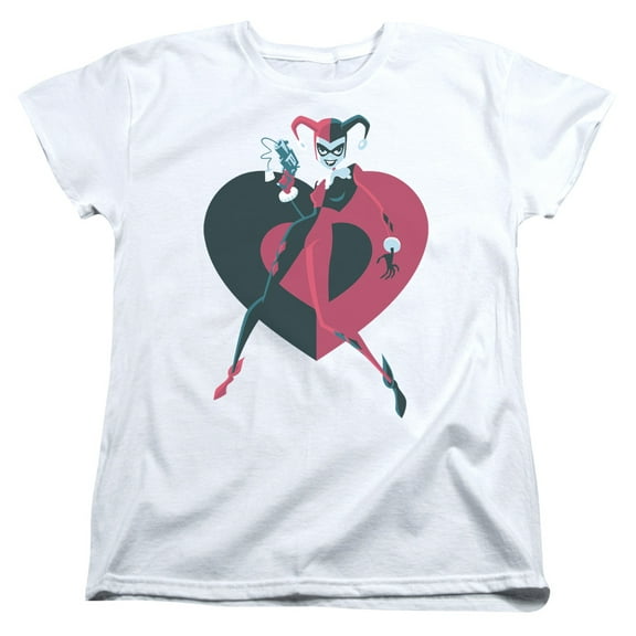 Batman - Harely Heart - Women's Short Sleeve Shirt - Large