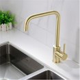 thumbnail image 2 of Gold Bathroom Faucet, Brushed Gold Bathroom Sink Faucet with Spray, RV Vanity Small Kitchen Faucet Single Hole Bar, 2 of 4