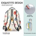 thumbnail image 5 of Pioneer Flower Floral Print Pattern Backpack for School, Cute School Bag with Adjustable Shoulder Straps and Padded Back, 15.3"x11"x7.1", 5 of 5