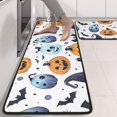 thumbnail image 2 of Kitchen Rugs Sets Of 2,Colorful Pumpkin Halloween Pattern Anti Fatigue Kitchen Mat Rugs Non Slip Washable,Decorative Kitchen Floor Mats for Kitchen,Sink,Laundry,17"x47"+17"x47", 2 of 5