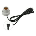 thumbnail image 2 of Reptile Lamp Holder, Brooder Poultry Bulb Base Reptile Ceramic Heat Lamp Holder Emitter E27 Adapter Chandelier Light Socket, 2 of 8