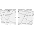 thumbnail image 2 of 10"W x 6 5/8"H x 1"ID x 3 1/2"C x 1"P Novo Architectural Grade PVC Contemporary Ceiling Medallion, Two Piece, 2 of 11