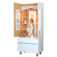 thumbnail image 4 of 5.5' x 2.5' Premium White Finish Mandir with doors, 4 of 13