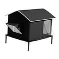thumbnail image 4 of Casa para Gatos Refugio para Callejeros Nido de Invierno Caseta Impermeable con Protección Contra Frío Y Lluvia con Patas Elevadas Adecuado para Masc sin hielera, 4 of 9