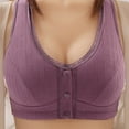 thumbnail image 4 of Npasoilc Front Closure Bras For Women Front Button No Underwire Sports Yoga Push Up Bra Full Coverage Bras Stretchy Comfortable Everyday Bras, 4 of 5