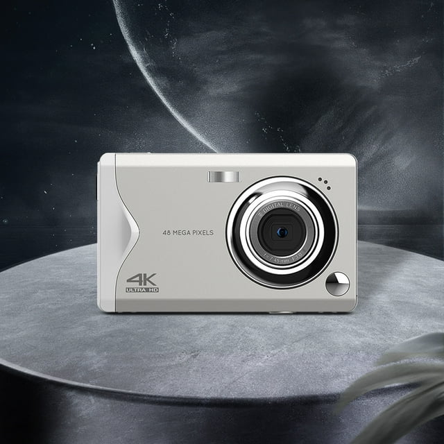 Cámara digital 4K de alta definición de 3 pulgadas, cámara digital de pantalla grande con 16x y enfoque automático con escena inteligente, foto digital
