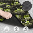 thumbnail image 2 of Daiia Light Green Excavator Printed Car Floor Mats Set of 4, Durable Non Slip Auto Floor Carpet, Car Interior Carpets Proof Foot Pads Anti-Slip Cushion Automoetive Accessories, 2 of 6