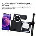 thumbnail image 5 of 15W Wireless Charger,3 in 1 Charging Station Compatible with iPhone 17 16e 16 15 14 13 12 11 X Pro Max,Fast Charging Dock Compatible for Apple Watch & AirPods 4 3 Pro, 5 of 6