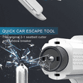 thumbnail image 4 of Emergency Safety Hammer ,2Pack Car Window Breaker and Seat Belt Cutter Escape Tool, 4 of 12