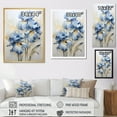 thumbnail image 4 of Designart "Melodic Minimalism: Irises" Irises Floater Framed Canvas Prints, 4 of 5