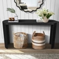 thumbnail image 6 of YYAo Console Table, Entryway Table, Console Sofa Table,60" Thick Top Entryway Table with Curved Legs for Sofas, Entryway (Black), 6 of 11
