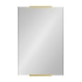 thumbnail image 6 of Kate and Laurel Erina Frameless Beveled Rectangle Wall Mirror, 20 x 31, Gold, Modern Glam Rectangular Mirror with Metal Accents for Bathroom Vanity Use, 6 of 8