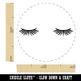 thumbnail image 2 of Cute Detailed Eyelashes Pair Self-Inking Rubber Stamp Ink Stamper - Orange Ink - Medium 1 Inch, 2 of 7