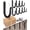 Black, variant on 2026 Best 10 Pack Black Powder Coated Railroad Spike Cast Iron Hooks, Hand Forged Blacksmith Wall Mount Hooks, Rustproof Indoor Outdoor Farmhouse Hooks for Coats, Bags & Plant Pots