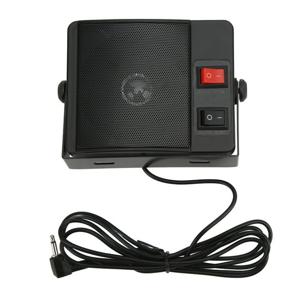Walkie Talkie External Speaker, Noise Filter 11W CB Radio External Speaker 3.5mm Jack Mini for 2 Way Radio