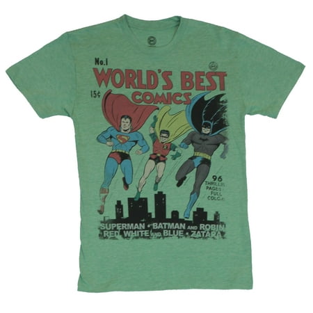 Dc Comics The Worlds Best Comics Mens T-Shirt  - Classic Worlds Fair Cover o