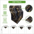 thumbnail image 5 of Modern Abstract Table Runner Linen Burlap Table Runner 70 Inches Long Luxury Black Golden Marble Texture Dresser Scarves for Kitchen Island Coffee Dining Party Wedding Banquet Holiday Decor 13"x70", 5 of 8