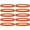 Orange, variant on GOGO 100 Pcs Thin Silicone Wristbands for Adults, 1/5" Wide Rubber Bracelets - White Black Grey