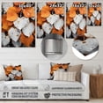 thumbnail image 4 of Designart "White and Orange Forest Leaves in Aspen Colorado Landscape" Botanical Metal Art Living Room, 4 of 5