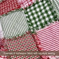 thumbnail image 2 of JCS Perfect Green 5 Mini Buffalo Plaid Homespun Cotton Fabric Sold by the Yard, 2 of 4
