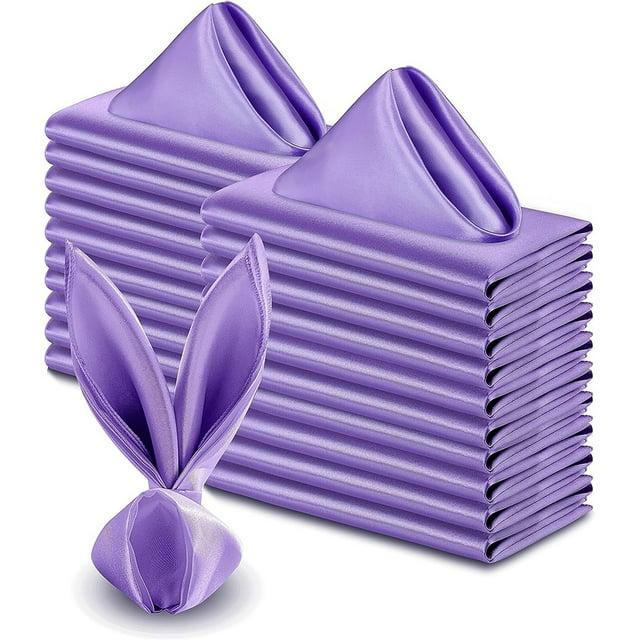 Ruiboury 20pack/lot Soft And Comfortable Square Napkins For Cozy Mealtime Square Table Napkin Table Napkins white
