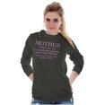 thumbnail image 5 of Funny Mother Definition Cute Mom Women's Long Sleeve T Shirt Brisco Brands M, 5 of 6