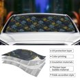thumbnail image 5 of Fuzoiu Sunflowers Print Car Windshield Sun Shade,Block Uv Rays Sunshade,Foldable Front Window Sun Visor Protector for Car,SUV,Truck-Keep Vehicle Cool-Sunflowers, 5 of 8