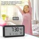 thumbnail image 4 of Reloj despertador para dormitorio, reloj de pared digital de 5,8 pulgadas, con fecha, día de la semana, temperatura y humedad interior, funciona con pilas., 4 of 4
