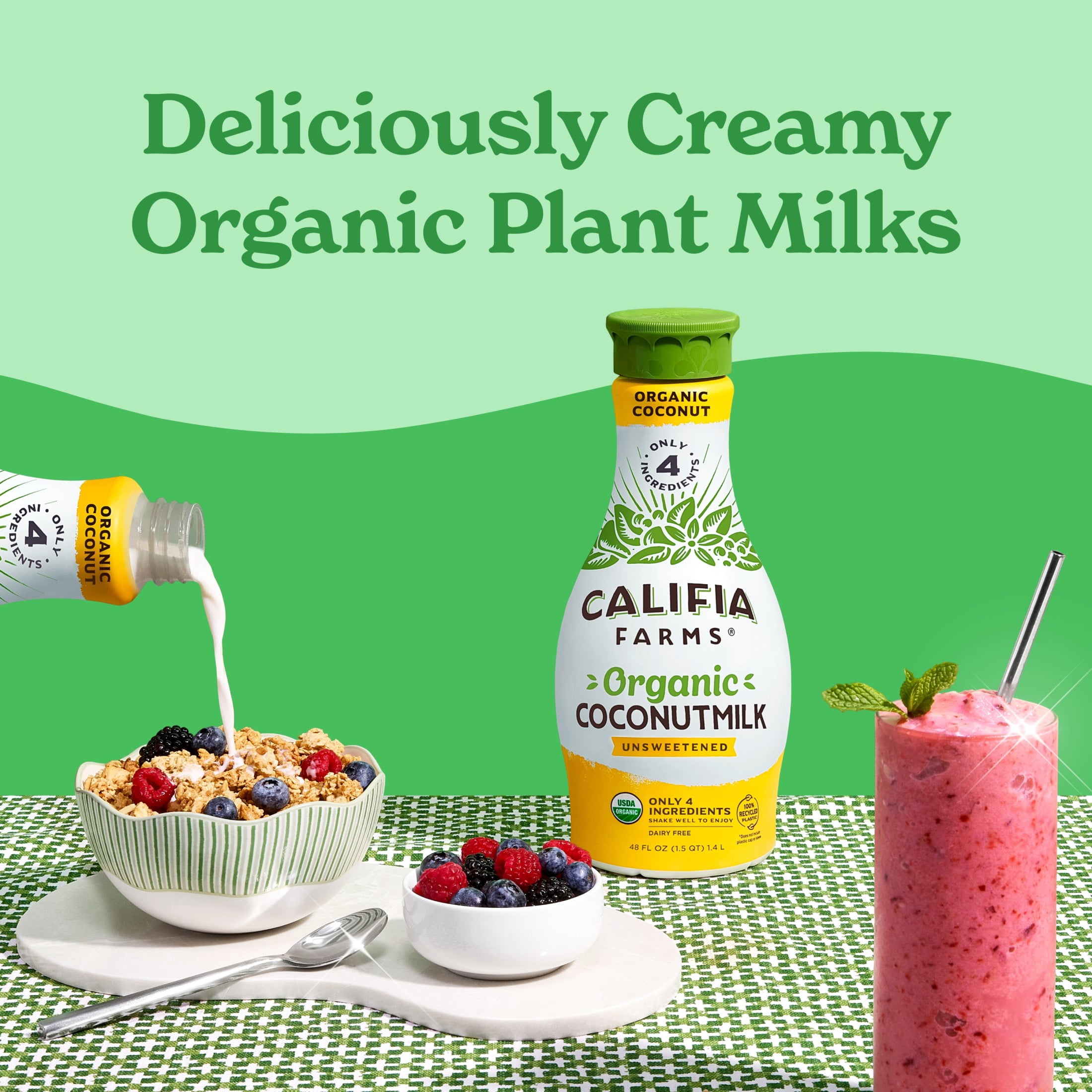 Califia Farms Organic Coconut Milk 48 Fluid Ounces