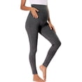 thumbnail image 3 of Lucakuins - Legging de maternidad para mujer con pantalones de yoga para embarazo de panel completo Lucakuins moda, 3 of 5
