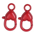 thumbnail image 5 of Abbraccia 2 Pieces Lobster Clasp Lobster Claw Clasp DIY Heart Shape, Cute Keyring Buckle Hook for Purse Keychain, Sewing Charms Keyring Red, 5 of 10