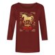 thumbnail image 5 of TaTaai Womens New Year Celebration 2026 Print Three Quarter Sleeve Top Round Neck Casual Blouse Holiday Festival Party Wear Gift, 5 of 5