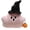Pink, variant on Rourlinge Halloween Ghost Shaped Throw Pillow, Faux Rabbit Fur Spooky Pillow with 3D Pumpkin, Decorative Cushion for Couch Sofa, Pink Party Display & Gift